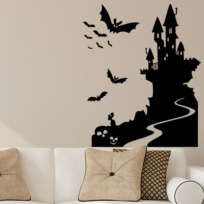 Miico FX3013 Halloween Stciker Cartoon Sticker Castle Logo Removable Wall Stickers