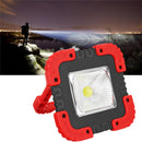 Portable Solar/USB Charge COB LED Work Light Rechargeable Emergency Flood Camping Lamp
