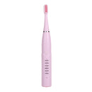 USB Charging Waterproof Soft Ultrasonic Electric Toothbrush 6 Vibration Modes W/ 8 Tips Oral Whitening Care