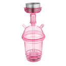 Outdoor Portable Colorful Hookah Shisha LED Light Base Glass Water Pipe Bottle Camping Travel