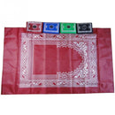 Portable Islamic Prayer Rug Teppich Easy Praying Blankets w/ Pocket Ramadan Islamic Decoration Gifts