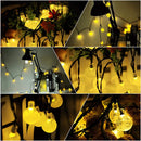 Outdoor Solar Powered 6.5M 30 LED Bulb String Light Garden Holiday Christmas Wedding lamp