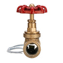 Vintage Steampunk 1/2 Inch Red Handle Stop Valve Light Switch With Wire For Water Pipe Lamp