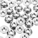 Suleve M4SN3 50Pcs M4 304 Stainless Steel Hex Serrated Flange Lock Nuts