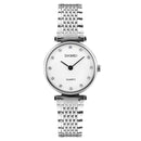 SKMEI 1223 Rhinestones Waterproof Ladies Wrist Watch Casual Style Dress Quartz Watches