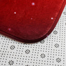 Santa Claus Waterproof Non-Slip Bathroom Shower Curtain Toilet Cover Mat Rug Set