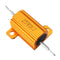 10pcs RX24 25W 1KR 1KRJ Metal Aluminum Case High Power Resistor Golden Metal Shell Case Heatsink Resistance Resistor