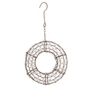 Gardening Round Iron Hanging Planter Pot Flower Pot Wire Wreath For Succulent Plant Decorations
