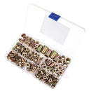 Suleve MXRN6 190Pcs M3/M4/M5/M6/M8/M10/12 Carbon Steel Zinc Plated Rivet Nut Threaded Countersunk Head Insert Nut Tool Kits