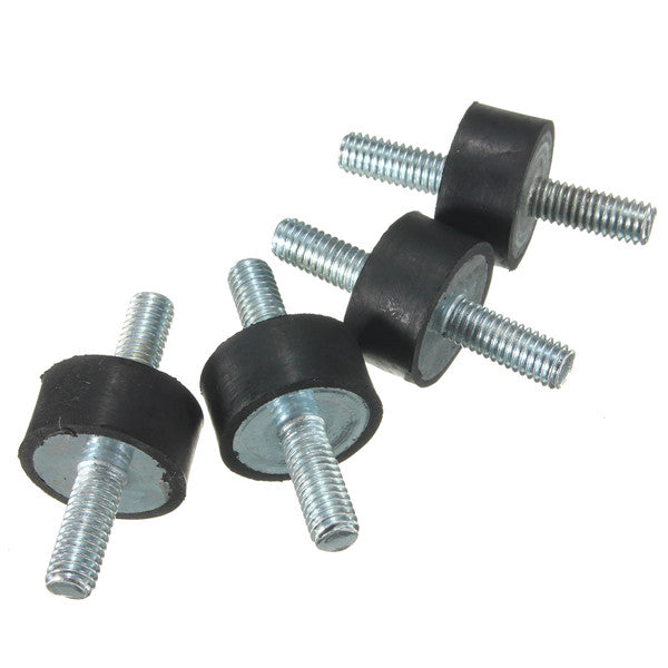 4pcs M6x20x10mm Rubber Shock Absorber Doubles Ends Rubber Mounts Vibration Isolator Mounts