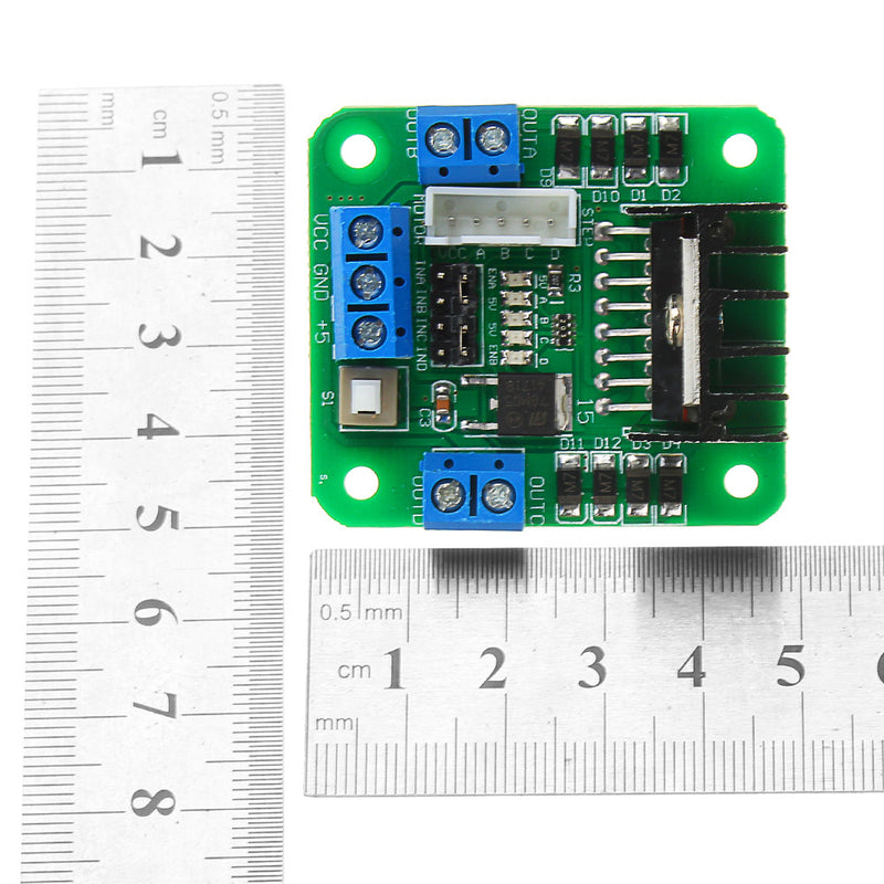 L298N Double H Bridge Motor Driver Board Stepper Motor L298 DC Motor Driver Module Green Board
