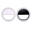 Portable LED Ring Flashlight Camera PhotographY-adapter For IPhone Mobile Phone