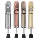 Solid Heavy Duty Zinc Alloy Extended Magnetic Door Stopper Hidden Foot Pedal Floor Mount Door Catch Free Punching Door Holder
