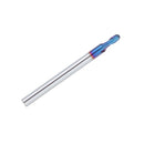 0.5-2mm 2 Flutes Blue Coated Spiral Ball Nose End Mill Tungsten Steel CNC Carbide Milling Cutter