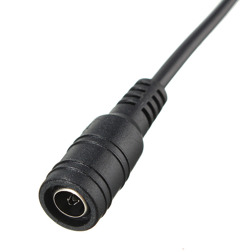 LUSTREON 5.5X2.1mm DC Power Plug Connector Switch Cable for 5050 3528 LED Strip Light 30cm