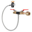 24 Inch CGA320 High Pressure Hose Switch Valve Lever with Gauge CO2 Fill Station for Fill SodaStream