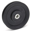 4.5" Nylon Bearing Pulley Wheel 115mm Black Wheel Cable Gym Fitness Equipment Part