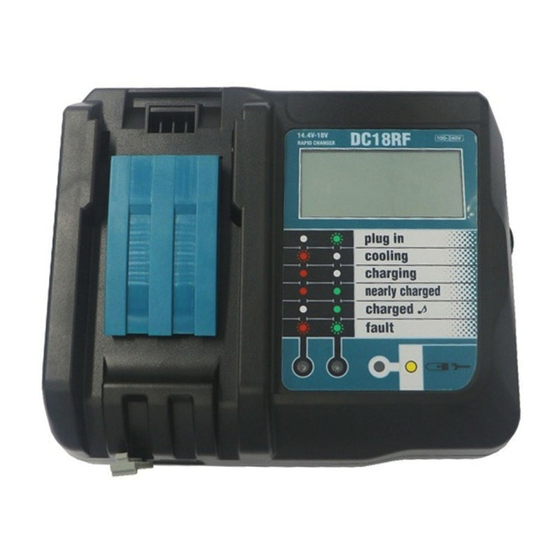 DC18RF 100-240V LCD Battery Charger USB Connection for Makita 14.4V/18V Li-ion Battery