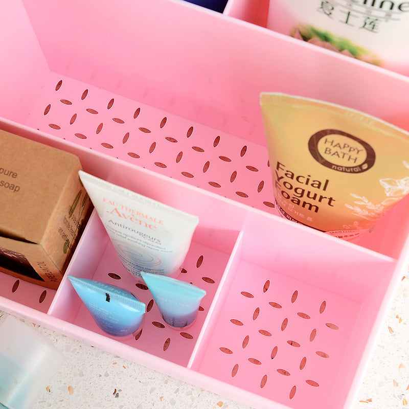 Cosmetic Storage Box Drawer Desktop Plastic Makeup Dressing Table Skin Care Rack House Organizer Container Mobile Phone Sundries