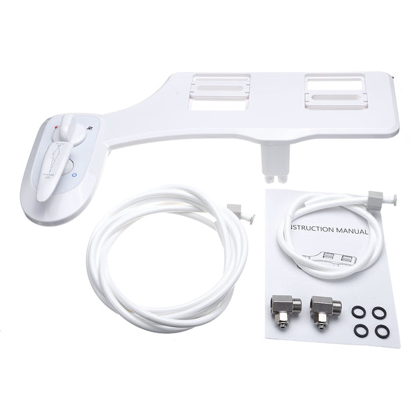 Dual Cold Hot Water Nozzle Spray Non-Electric Bidet Bathroom Toilet Seat Bidet Cleaning Device
