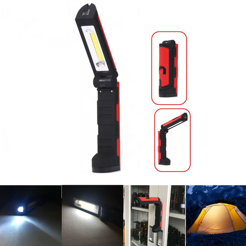 YH-910 COB Front & Side Lights 3Modes Multifunctional Portable COB Magnetic Folding LED Flashlight