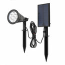 Solar 7 LED Color Changing Spot Light Wall Garden Outdoor Yard Landscape Lamp