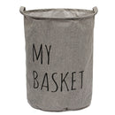 Cotton Linen Fabric Foldable Laundry Washing Hamper Bag Clothe Basket Storage Bin