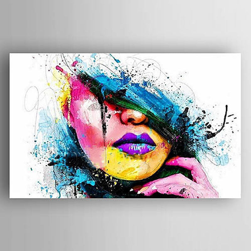 Hand Painted Oil Paintings People Modern Stretched On Canvas Wall Art For Home Decoration