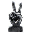 OK/Victory/Thumb Sign Silver Finger Hand Resin Living Room Table Decorations Ornament