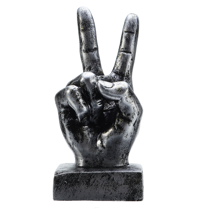 OK/Victory/Thumb Sign Silver Finger Hand Resin Living Room Table Decorations Ornament
