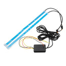 Car Soft Tube LED Daytime Running Lights Sequential Flowing Strip Turn Signal Indicator Lamp DRL