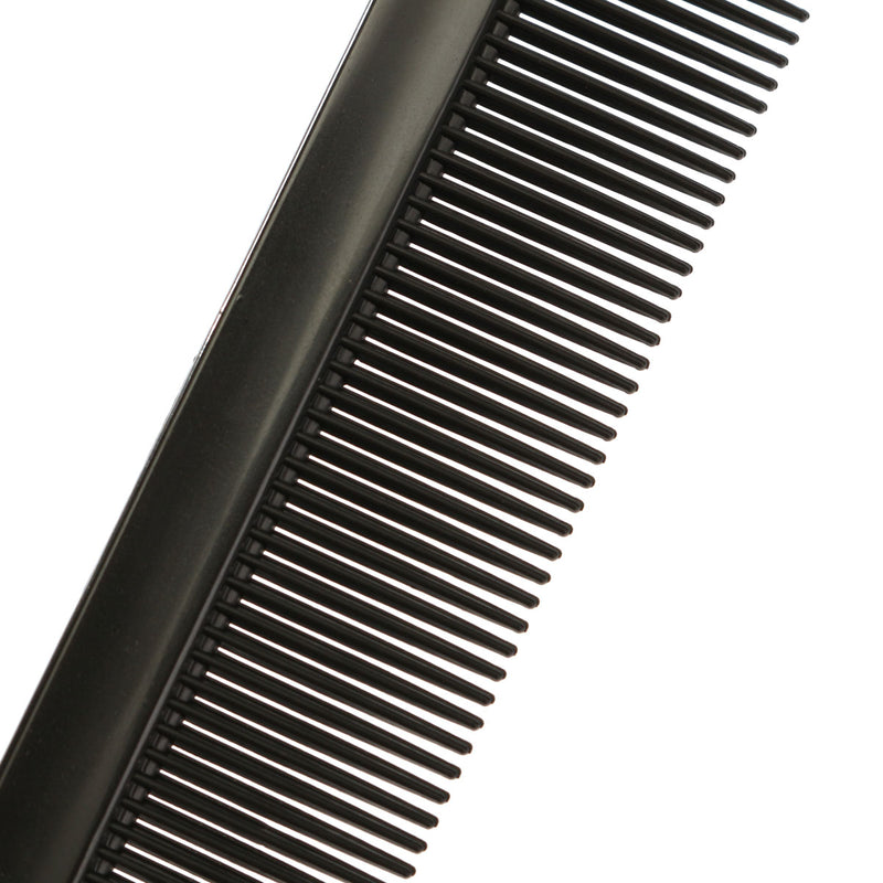20cm 8'' Fine-tooth Metal Pin Hairdressing Hair Style Rat Tail Comb Black
