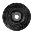 Drillpro Black 110x16/110x22mm Bevel Wood Carving Disc Tungsten Carbide Shaping Disc Angle Grinding Wheel Sanding Carving Rotary Tool Abrasive Disc for Angle Grinder