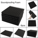 6Pcs 30x30x3cm Soundproofing Sound-Absorbing Noise Foam Tiles