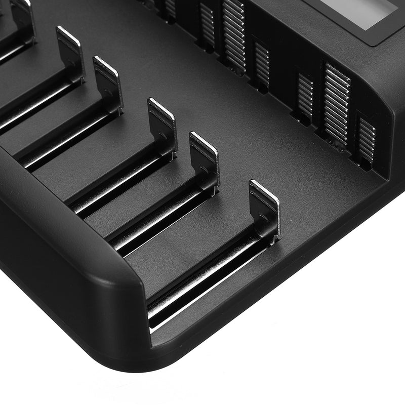 8 Slots Intelligent LCD Display USB Battery Charger for AA AAA C D Size Battery