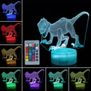 3D Dinosaur Night Light Touch Remmote Control Home Decor Lamp Table Desk Gift