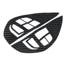 Carbon Fiber Pattern Car Steering Wheel Control Stickers Decal Trim for Mitsubishi ASX Lancer