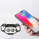 Warsun T202 1000LM XPG+COB 5Modes White Light+Yellow Light LED HeadLamp USB Rechargeable Waterproof HeadLamp Outdoor Camping Hiking Cycling Fishing Light