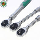 BERRYLION 1/2Inch Auto Telescopic Ratchet Wrench Universal Key Spanner Length 31-44cm Torque Wrench