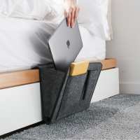 Original design Nordic simple bedside hanging bag felt remote control flat bedroom bedroom sofa finishing storage bag