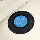 Modern Record Printed Round Floor Mat Carpet Fiber Pad Bedroom Rug Home Decorations