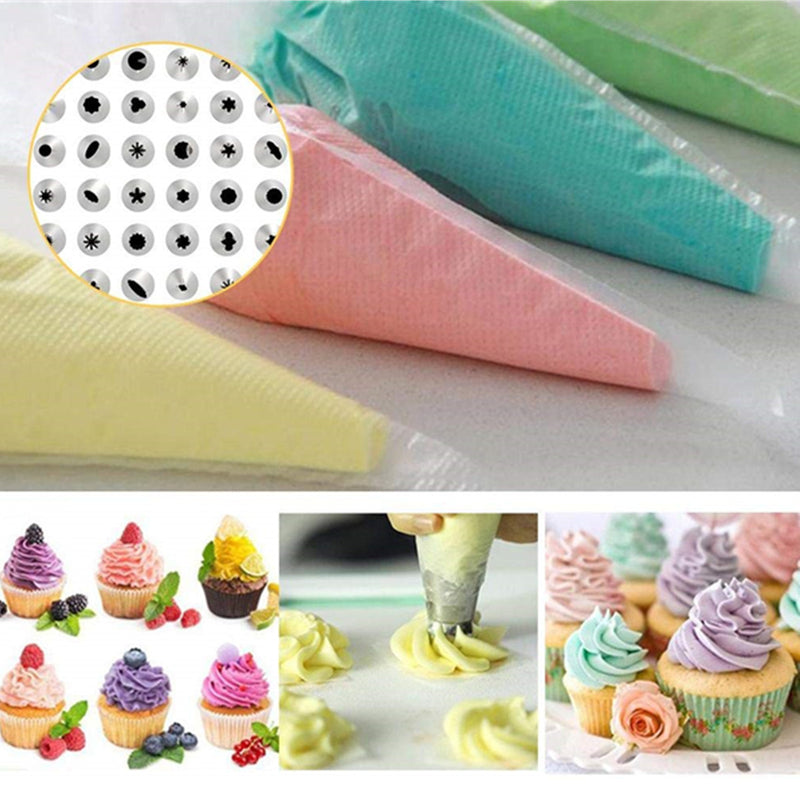 83pcs DIY Cake Decorating Set Icing Piping Nozzles Tips Baking Mold Decorating Tools
