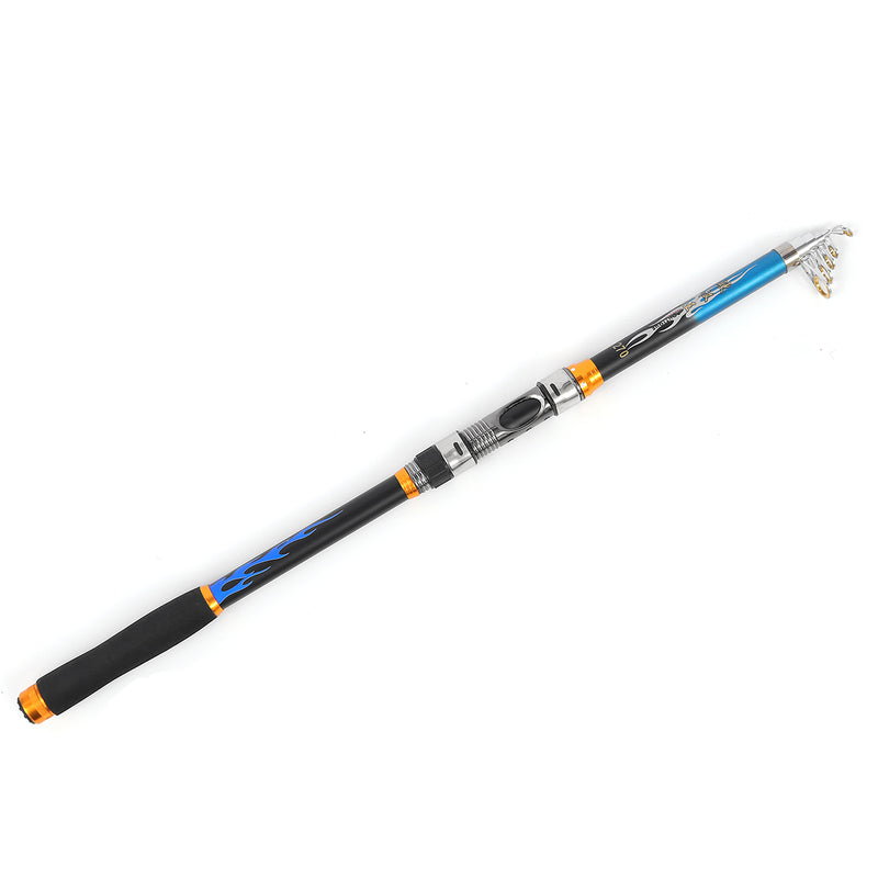ZANLURE 2.7m Ultralight Hard Telescopic Fishing Rod Portable Sea Lake Spinning Pole