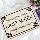 KCASA KC-M5 40x60cm Creative Letter Mat Entrance Door Mats Trap Printed Non-slip Floor Carpet