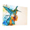 75X50cm Colorful Fly Lark With Note Wall Portrait Painting Frameless Picture Decoration Paper Art