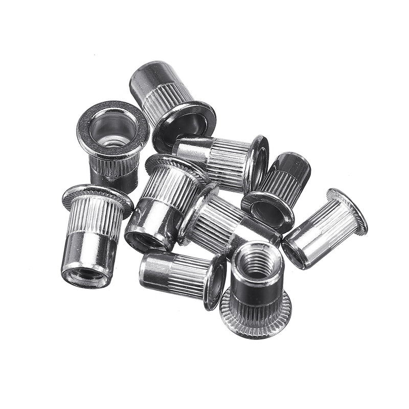 Suleve MXSN3 180Pcs Stainless Steel Mixed Rivet Nut Rivnuts Blindnuts Nutserts M3-M10 Nut Insert Rivet Assortment Kits