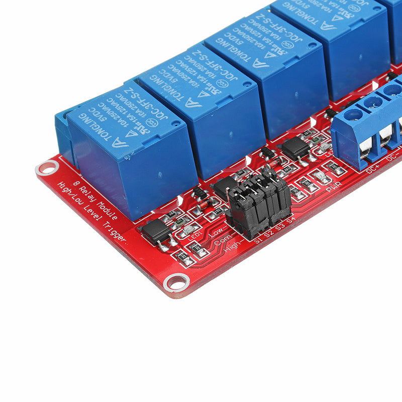 5V 8 Channel Level Trigger Optocoupler Relay Module