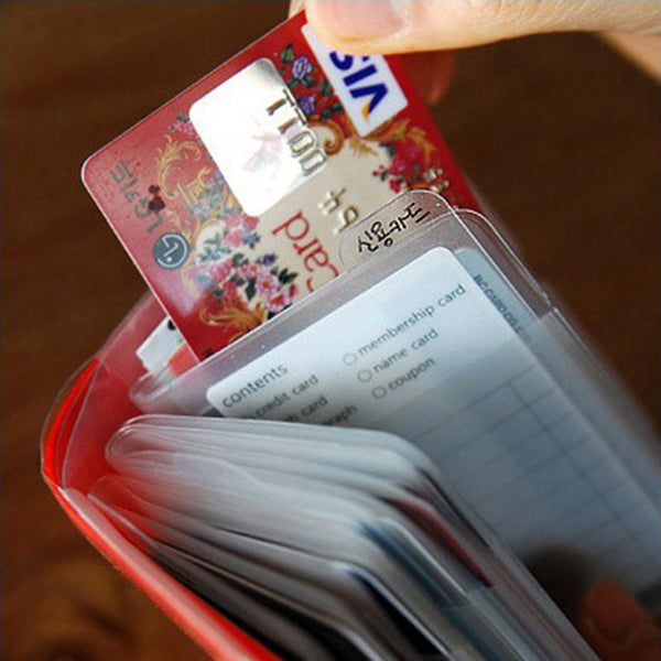 Honana HN-PB3 12 Colors Credit Card Holder 32 Card Slots Card Wallet