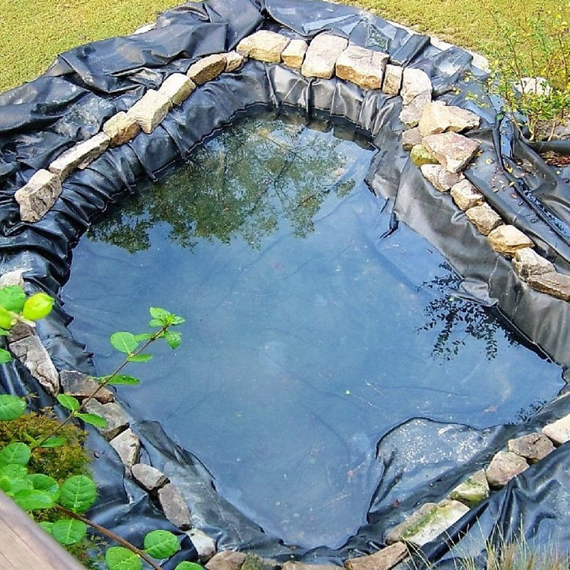 8-32ft Sizes Fish Pond Liner Gardens Pools PVC Membrane Reinforced Landscaping Cover
