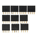 50pcs 2.54mm 2x4P 8P Double Row Female Straight Pin Header Needle Socket Pin Strip